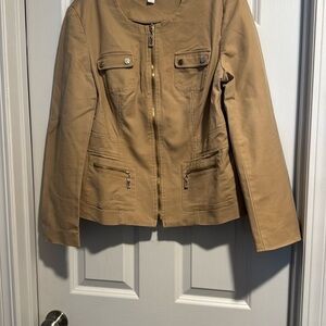 Charter Club Tan Utility Jacket for Women